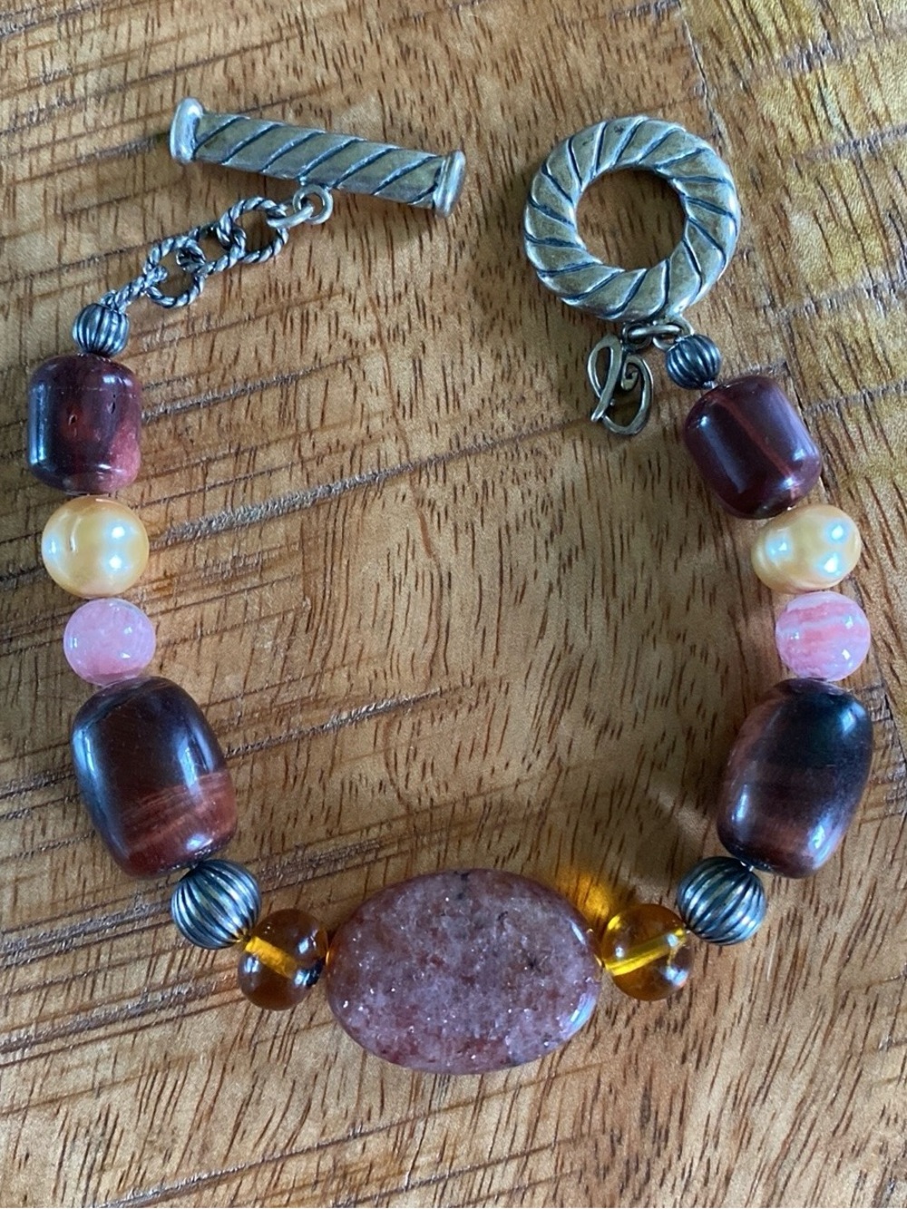 Carolyn Pollack Relios Sterling Silver Multi-Stone Bracelet